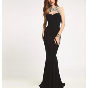 Jovani Midnight Navy Prom Dress